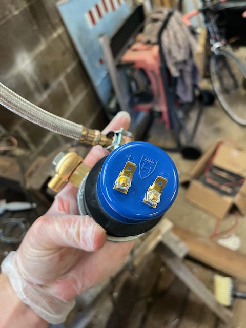 Rear of the new fuel pump